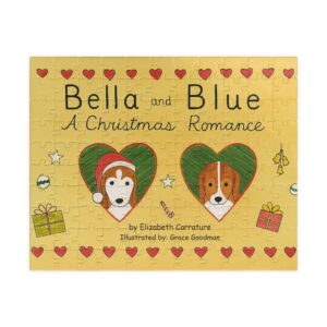 Festive Dog-Themed Puzzle, Holiday Gift for Pet Lovers, Family Fun Activity, Christmas Puzzle, Cute Book Cover Artwork